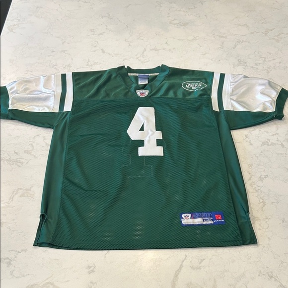 Reebok Authentic Brett Favre Size 50 New York Jets Jersey Football Game Day - Picture 13 of 16